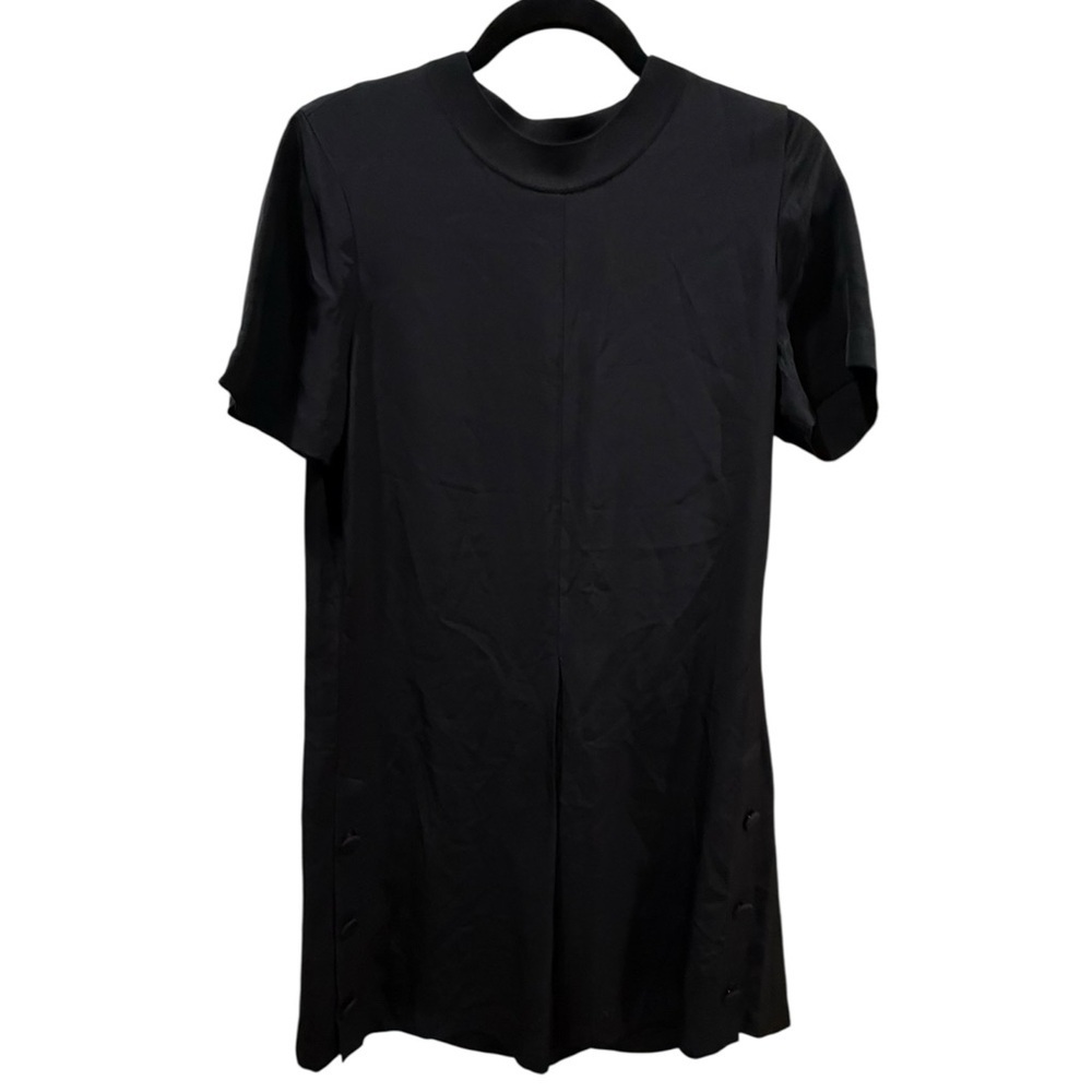 Rag & Bone Aiden T-Shirt Dress Black Short Sleeve Mini Size Small - Picture 4 of 8
